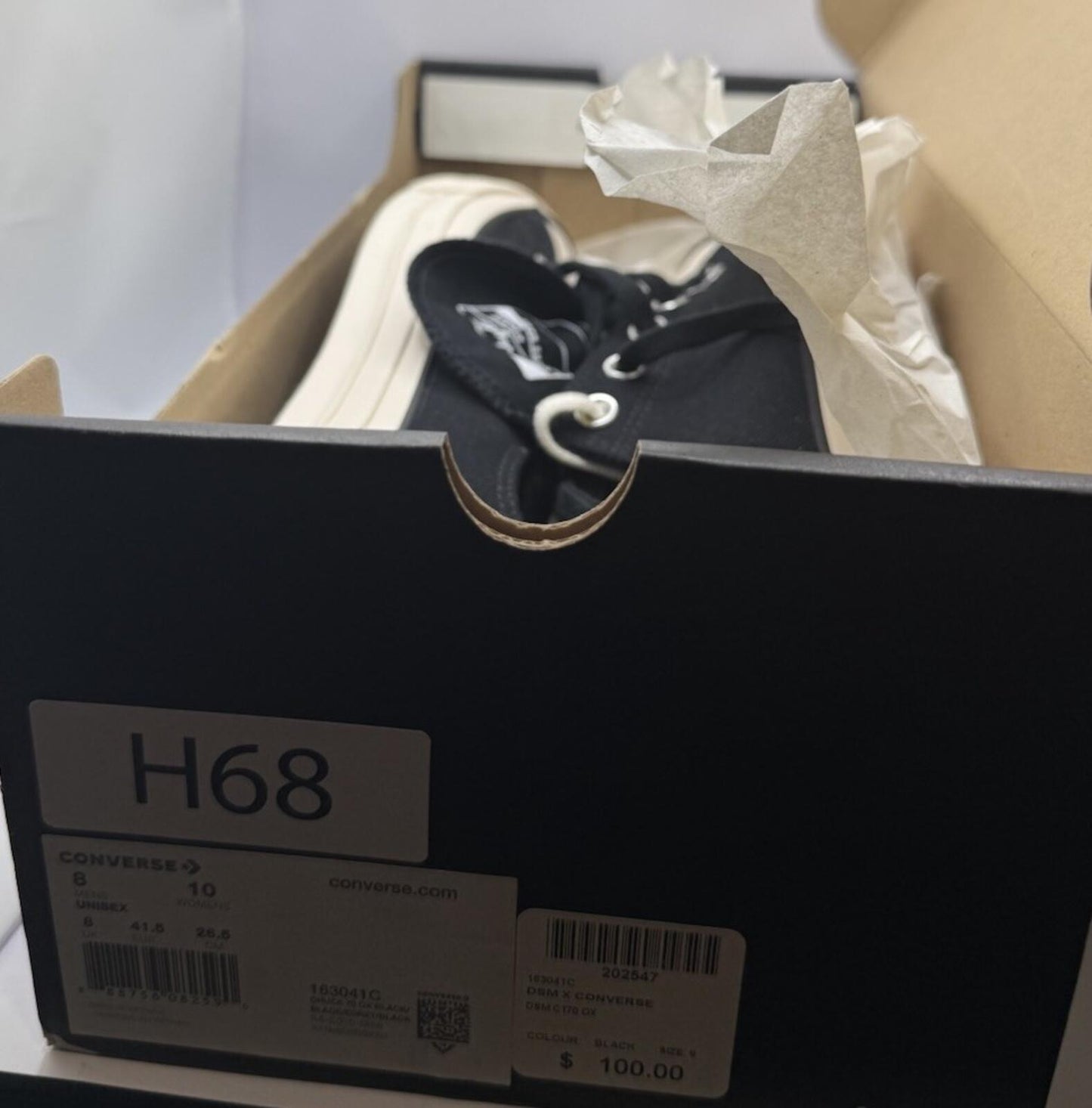 Size 8 - Converse x DSM Dover Street Market Chuck 70 Ox Low Top Mens 163041c New