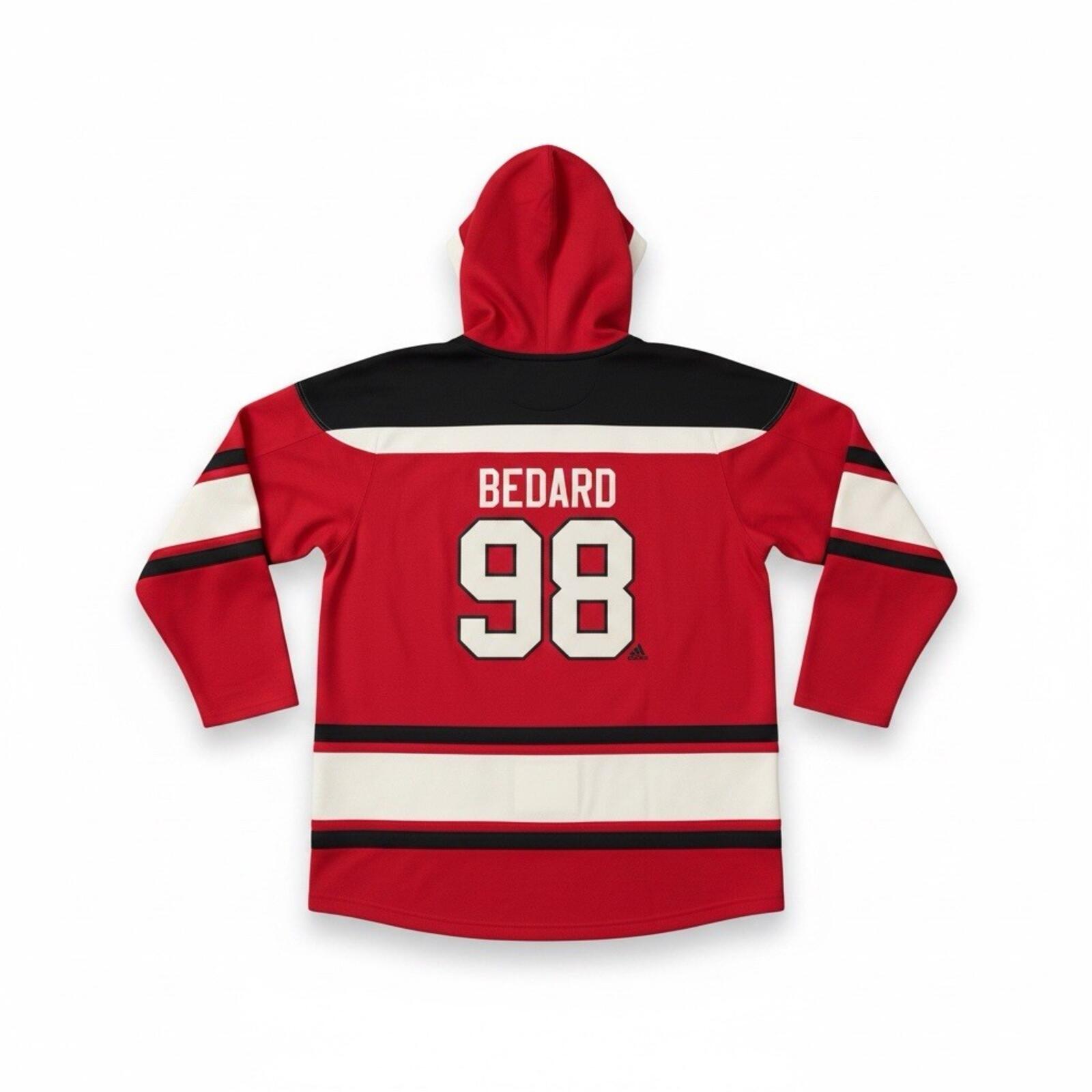 Chicago Blackhawk’s Superior 47 lacer hoodie Black And Red Men’s 2XL - SoleAna