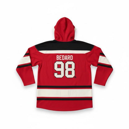 Chicago Blackhawk’s Superior 47 lacer hoodie Black And Red Men’s 2XL - SoleAna