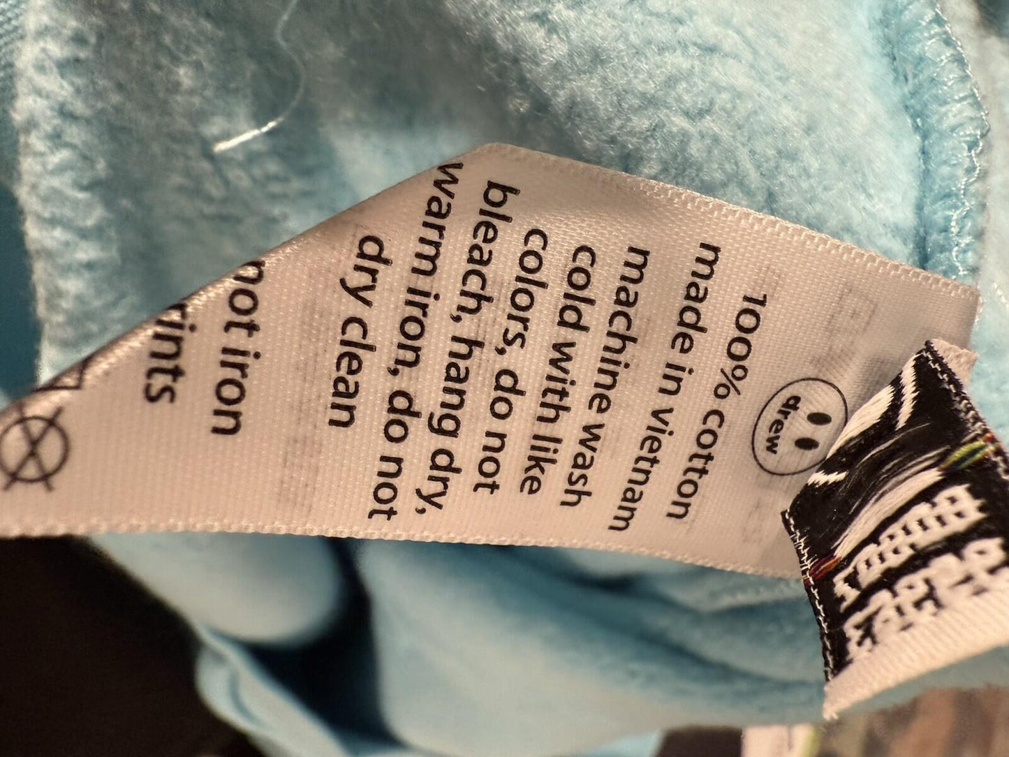 Drew House Justin Bieber Hoodie - Light Blue Size Medium - SoleAna