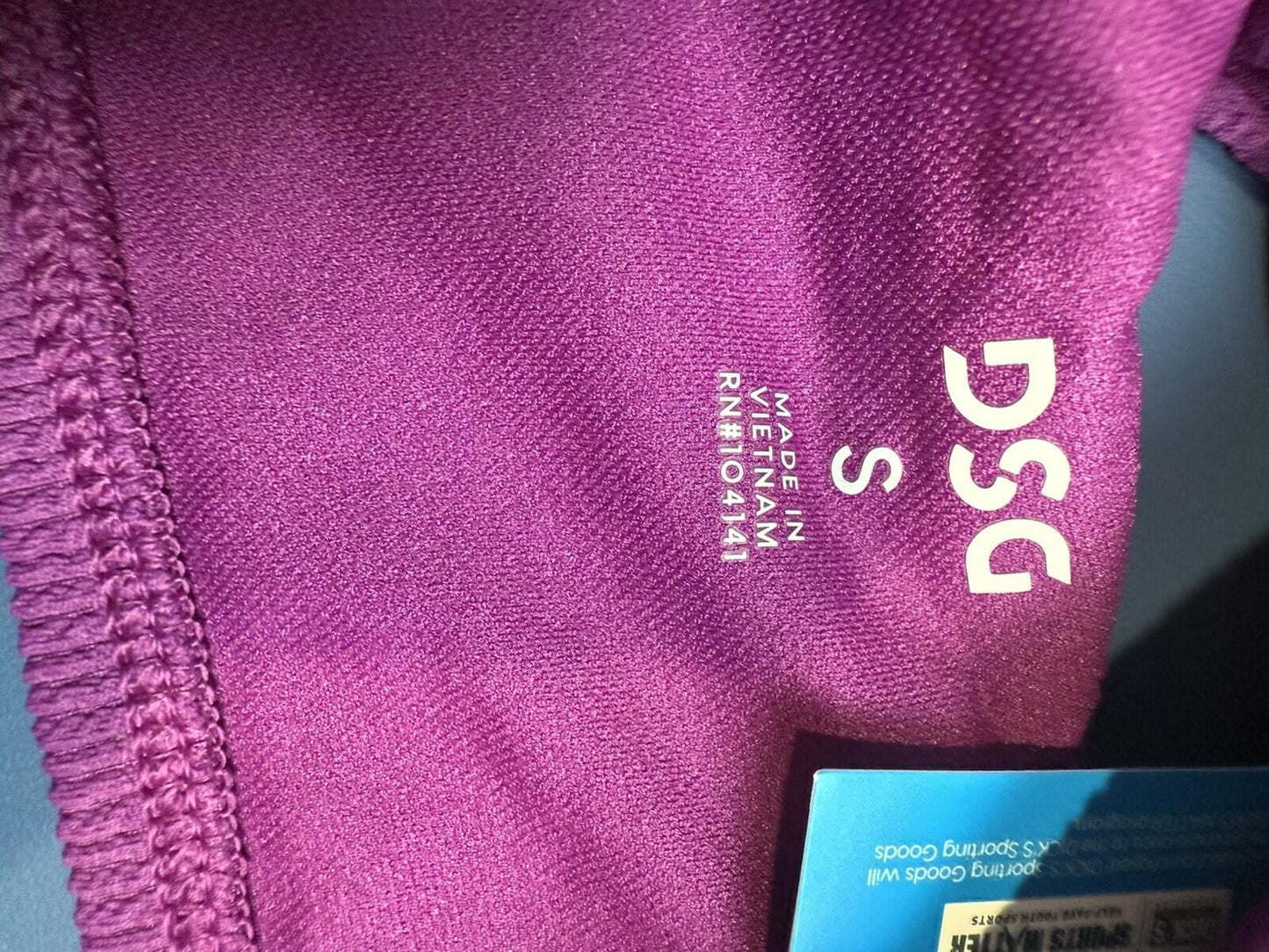 DSG Asymmetric Swim Top, model DSG1510T Women’s Small Vibrant Violet - SoleAna