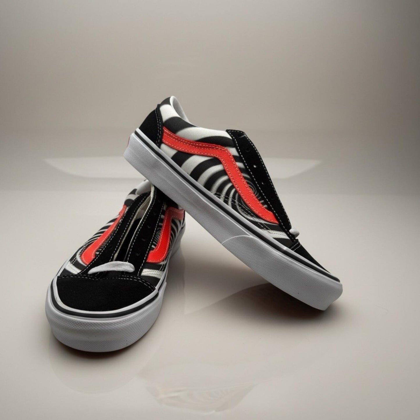 Size 5.5 - Vans Style 36 Old Skool Swirl Shoes Mens 5.5 Fiery Coral Sneakers