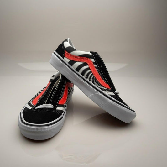 Size 5.5 - Vans Style 36 Old Skool Swirl Shoes Mens 5.5 Fiery Coral Sneakers