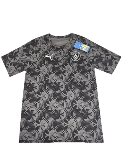 Men’s Manchester City PUMA Warm Up Soccer Jersey Black Sz M - SoleAna