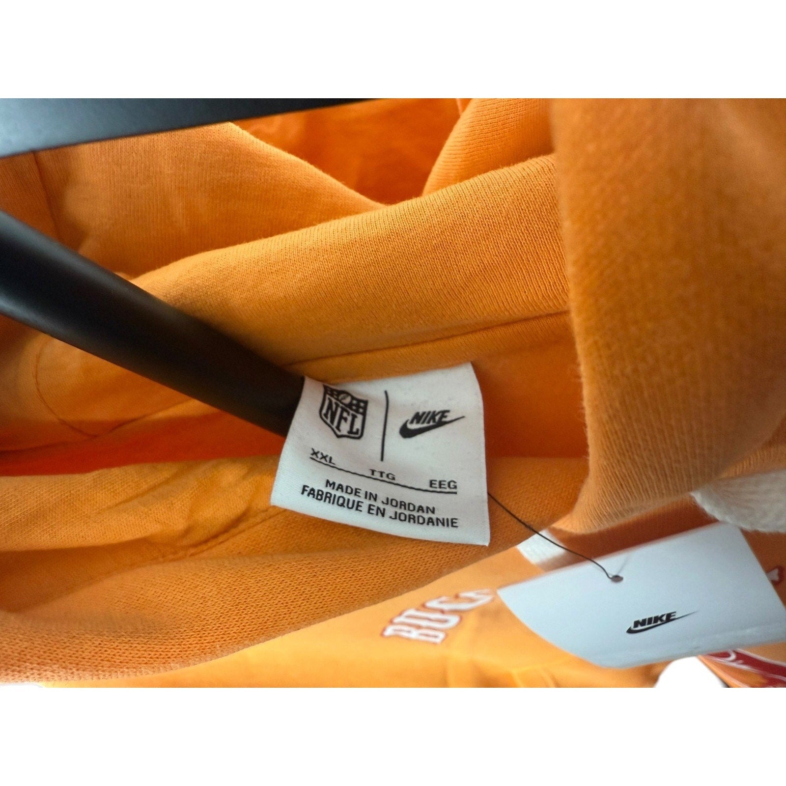 Mens Tampa Bay Buccaneers Nike Orange Throwback Club Pull over Hoodie - SoleAna