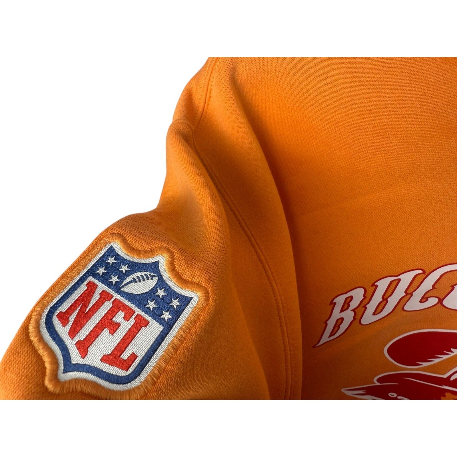 Mens Tampa Bay Buccaneers Nike Orange Throwback Club Pull over Hoodie - SoleAna
