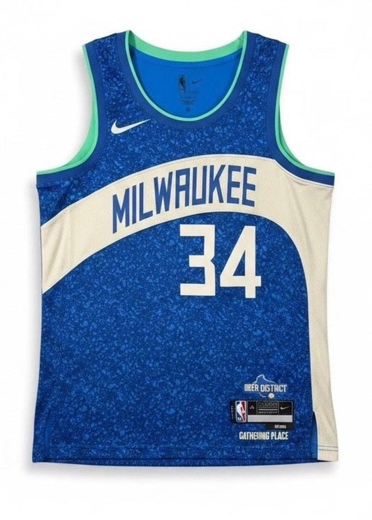 Milwaukee Bucks Giannis Antetokounmpo Nike Jersey Mens M - SoleAna