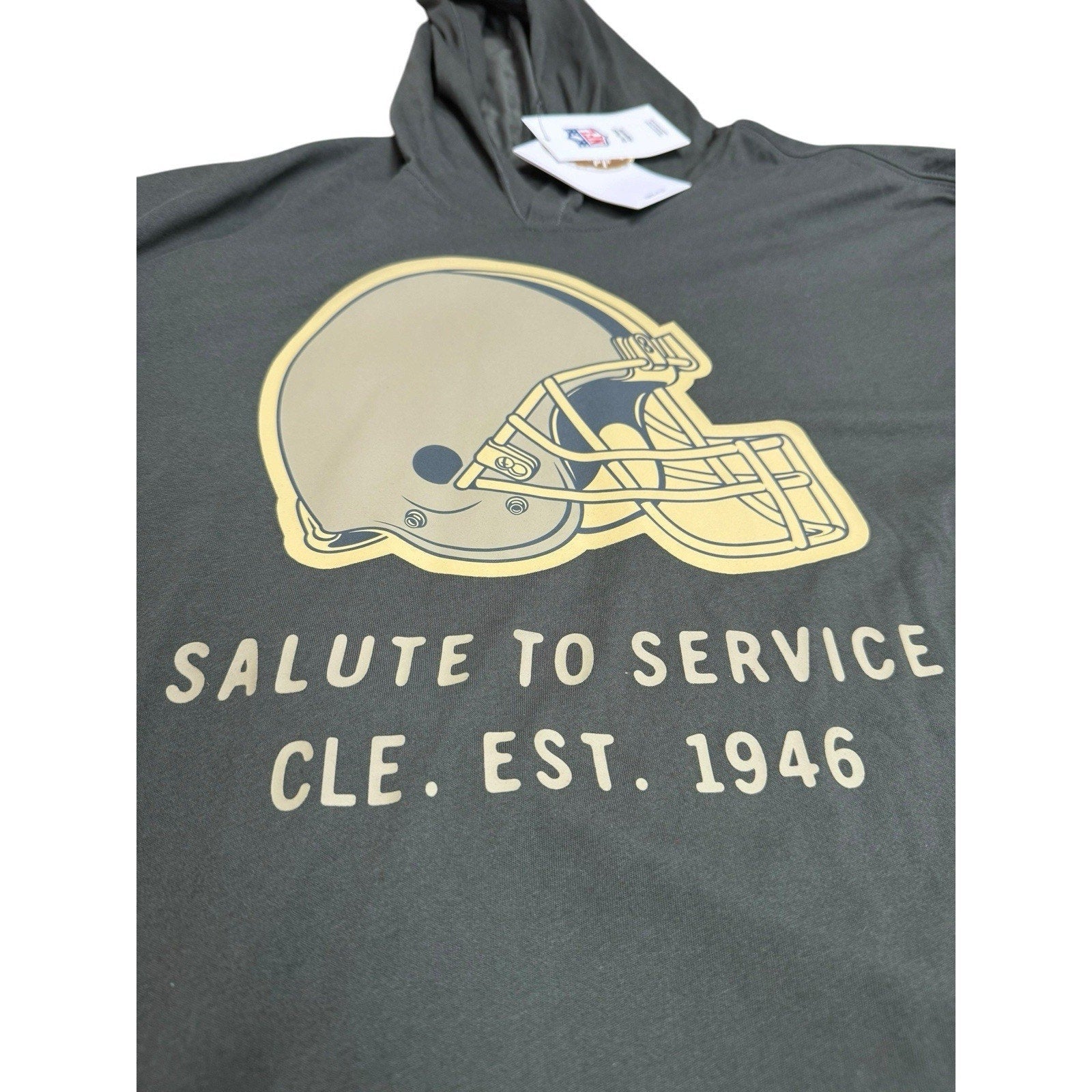 Nike Dri fit Cleveland Browns Salute To service Hoodie - SoleAna