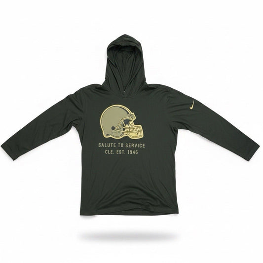 Nike Dri fit Cleveland Browns Salute To service Hoodie - SoleAna