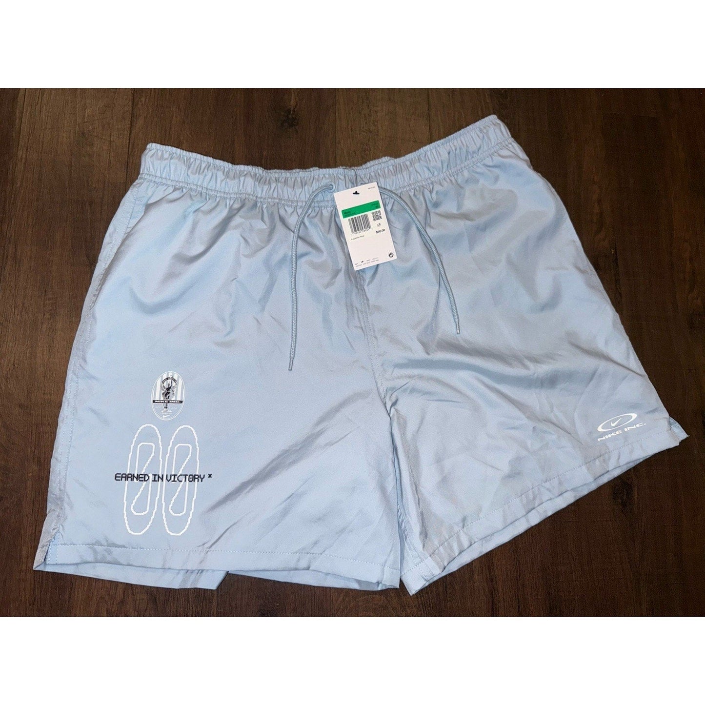 Nike Earned In Victory Men’s Club Flow Shorts XL Baby Blue - SoleAna