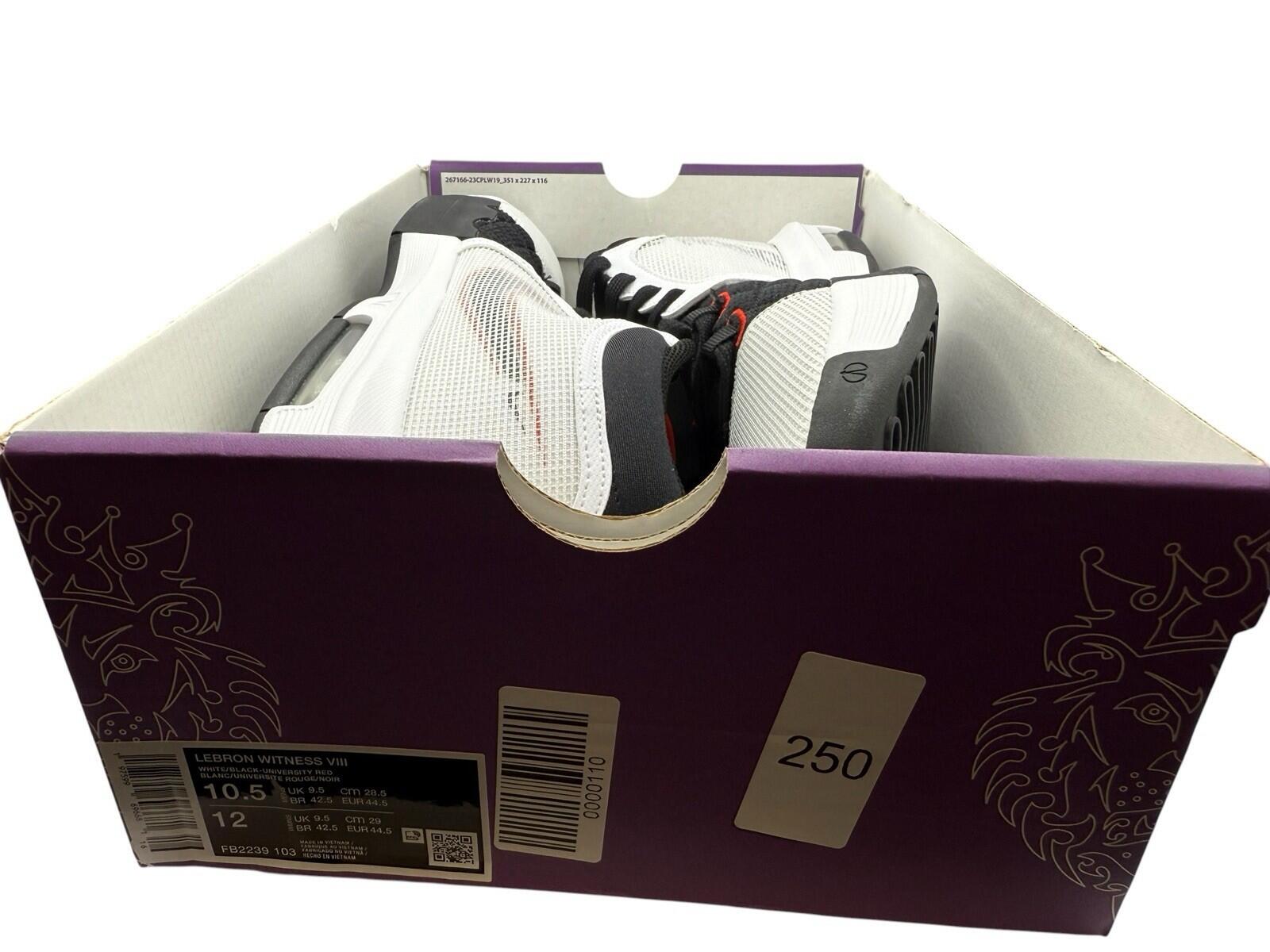 Nike Lebron Witness 8 VIII Basketball Shoes Sneaker Men's Size 10.5 White/ugg - SoleAna