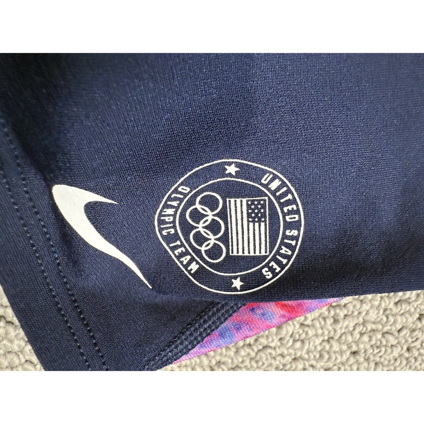 Nike Swim Shorts Mens Size Medium 36 Waist Blue US Olympic Team Compression - SoleAna