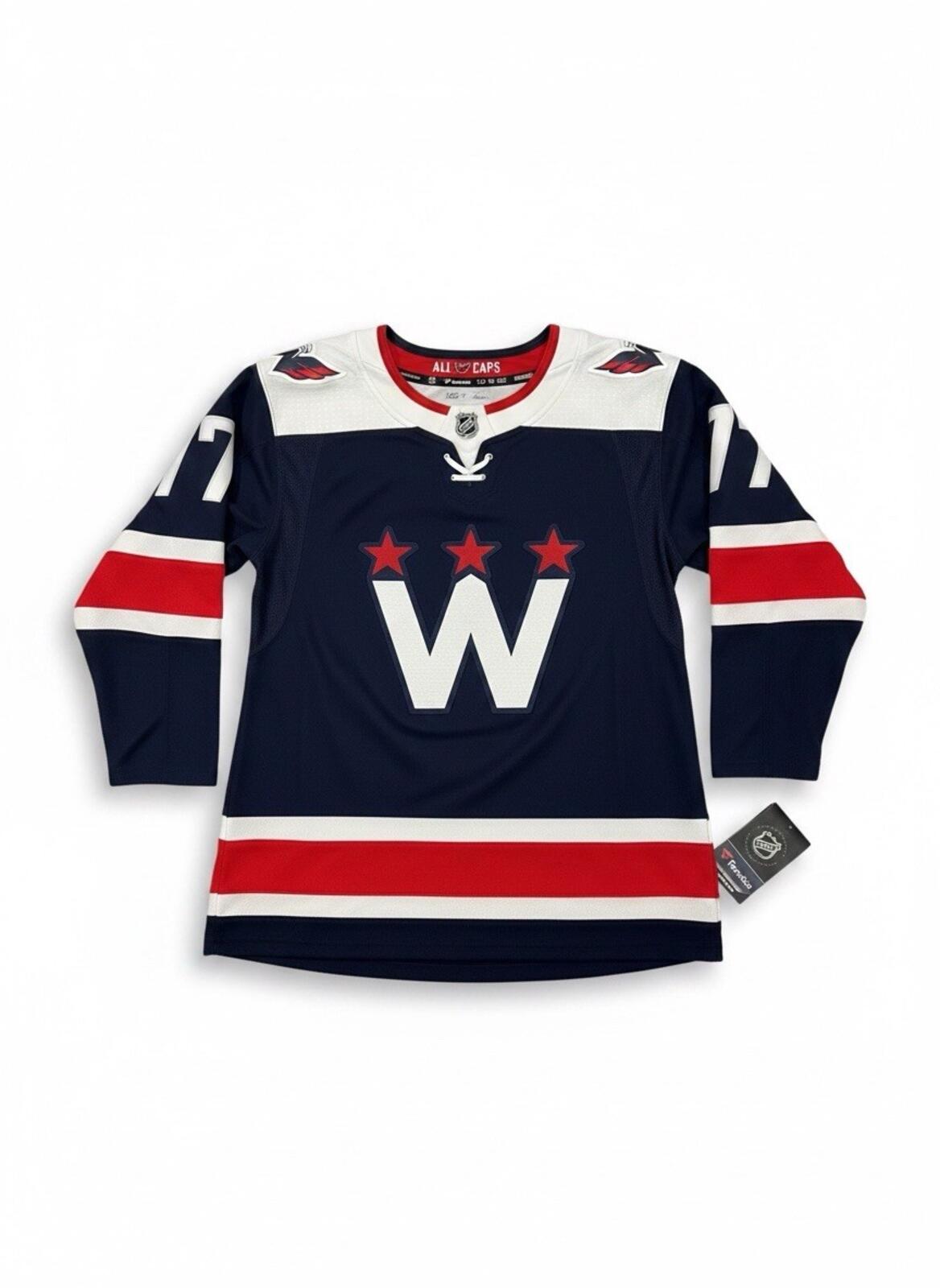 NWT Fanatics Washington Capitals 77 Oshie Navy Blue Alternate Hockey Jersey XS - SoleAna