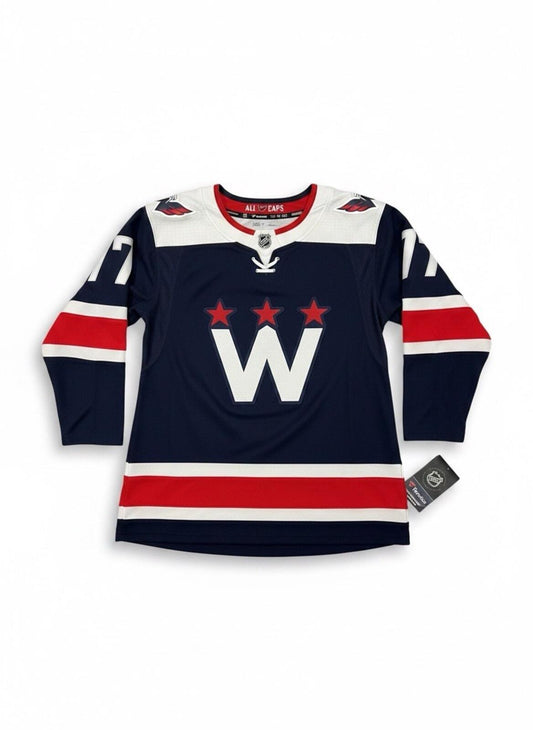 NWT Fanatics Washington Capitals 77 Oshie Navy Blue Alternate Hockey Jersey XS - SoleAna