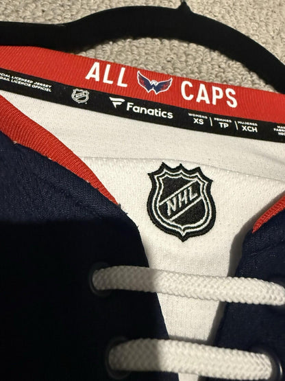 NWT Fanatics Washington Capitals 77 Oshie Navy Blue Alternate Hockey Jersey XS - SoleAna