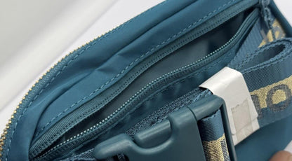 NWT Lululemon Everywhere Belt Bag 1L in Green Jasper and Gold - SoleAna