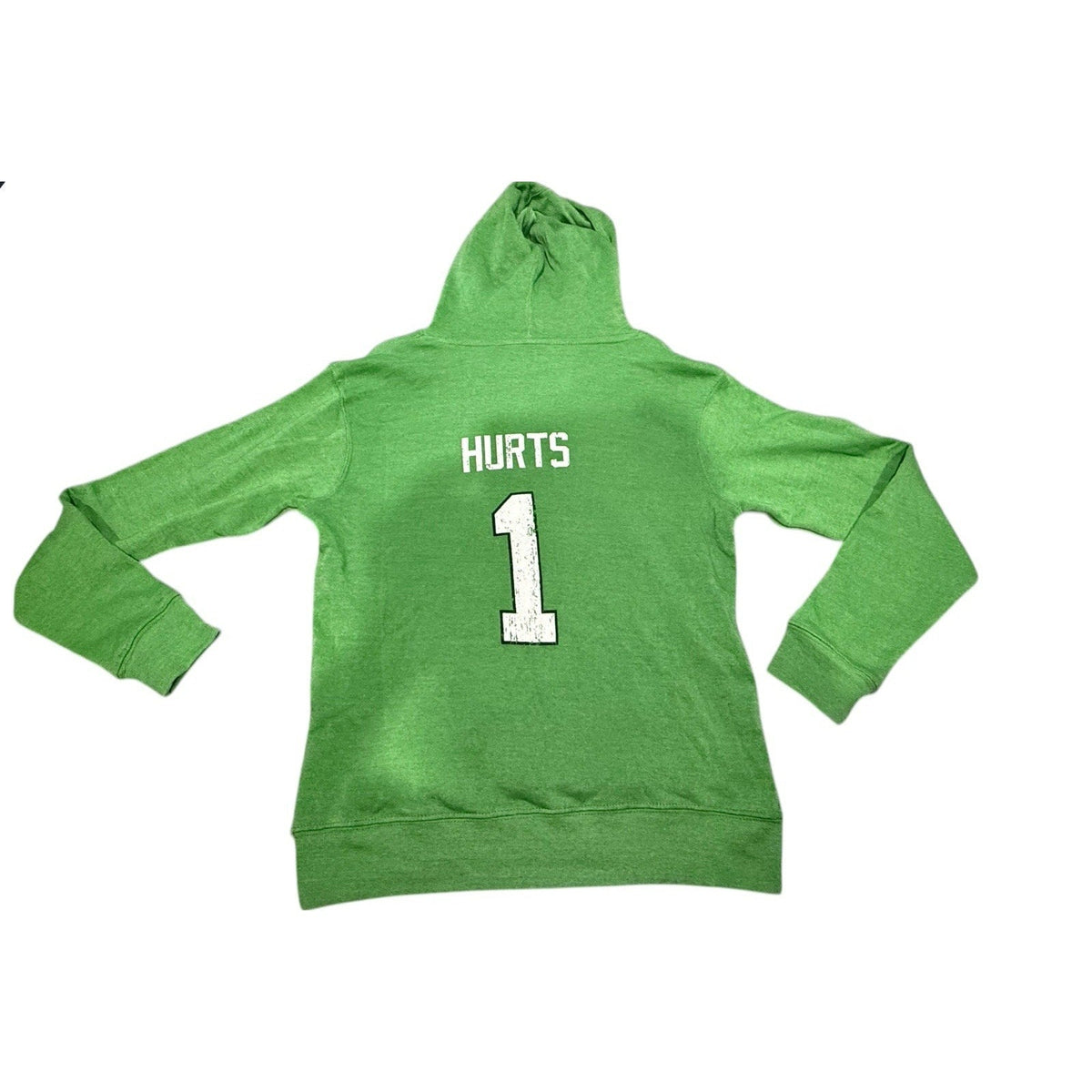 Philadelphia Eagles Jalen Hurts Majestic Threads Throwback womens Hoodie Green L - SoleAna