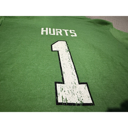 Philadelphia Eagles Jalen Hurts Majestic Threads Throwback womens Hoodie Green L - SoleAna