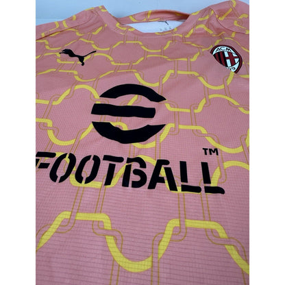 Puma AC Milan eFootball Jersey 2023/24 Pink Yellow Men’s 2XL NWT DryCELL - SoleAna