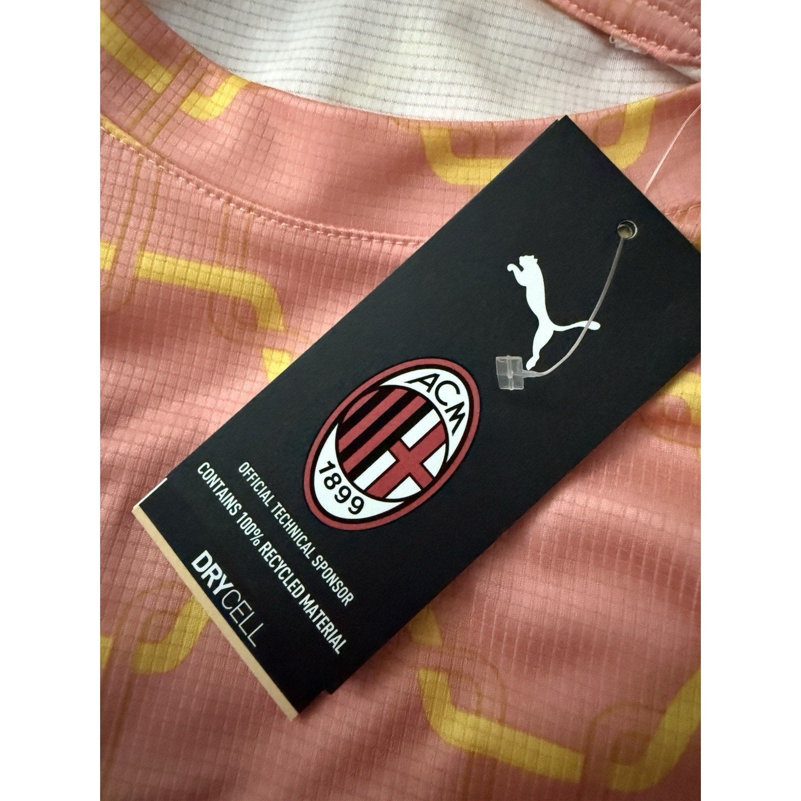Puma AC Milan eFootball Jersey 2023/24 Pink Yellow Men’s 2XL NWT DryCELL - SoleAna