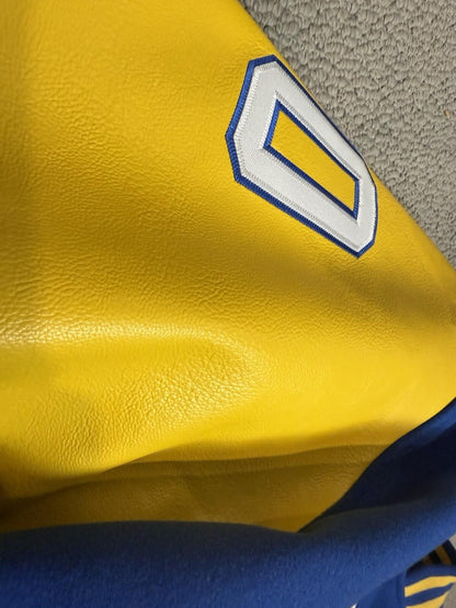 SANDLOT Benny the Jet RODRIGUEZ VARSITY JACKET (BLUE/GOLD) Men Size 2XL - SoleAna