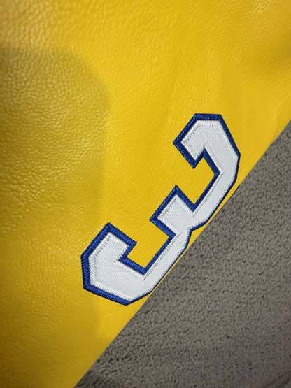 SANDLOT Benny the Jet RODRIGUEZ VARSITY JACKET (BLUE/GOLD) Men Size 2XL - SoleAna