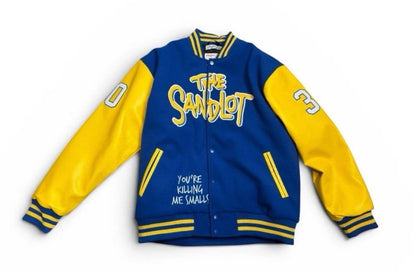 SANDLOT Benny the Jet RODRIGUEZ VARSITY JACKET (BLUE/GOLD) Men Size 2XL - SoleAna
