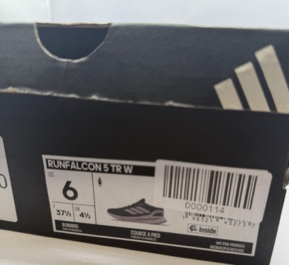 Size 6 - Adidas Runfalcon 5 Trail Carbon Ice Purple Core Black W - SoleAna