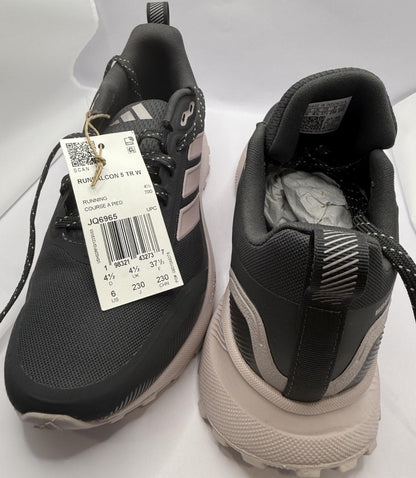 Size 6 - Adidas Runfalcon 5 Trail Carbon Ice Purple Core Black W - SoleAna