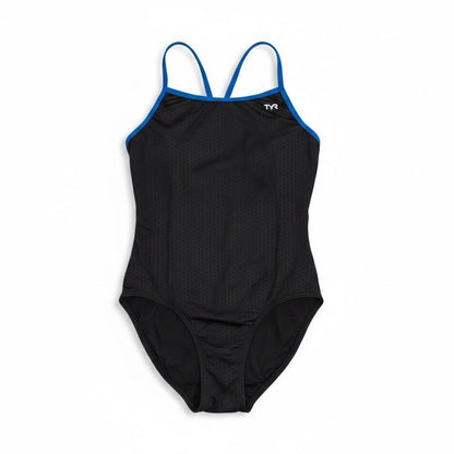 TYR Durafast Elite Women Hexa Trinityfit Black/Blue Sz 38 XL - SoleAna