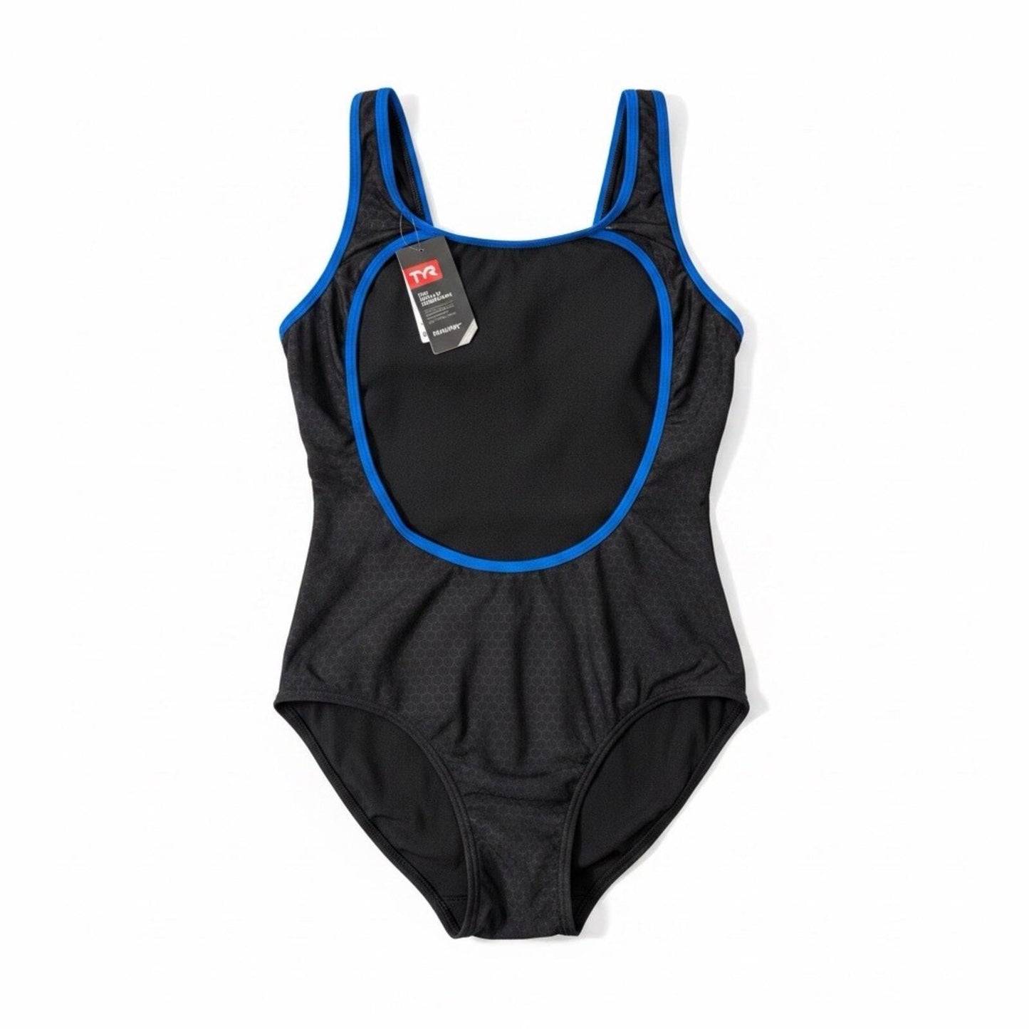 TYR Durafast Elite Women Hexa Trinityfit Black/Blue Sz 38 XL - SoleAna
